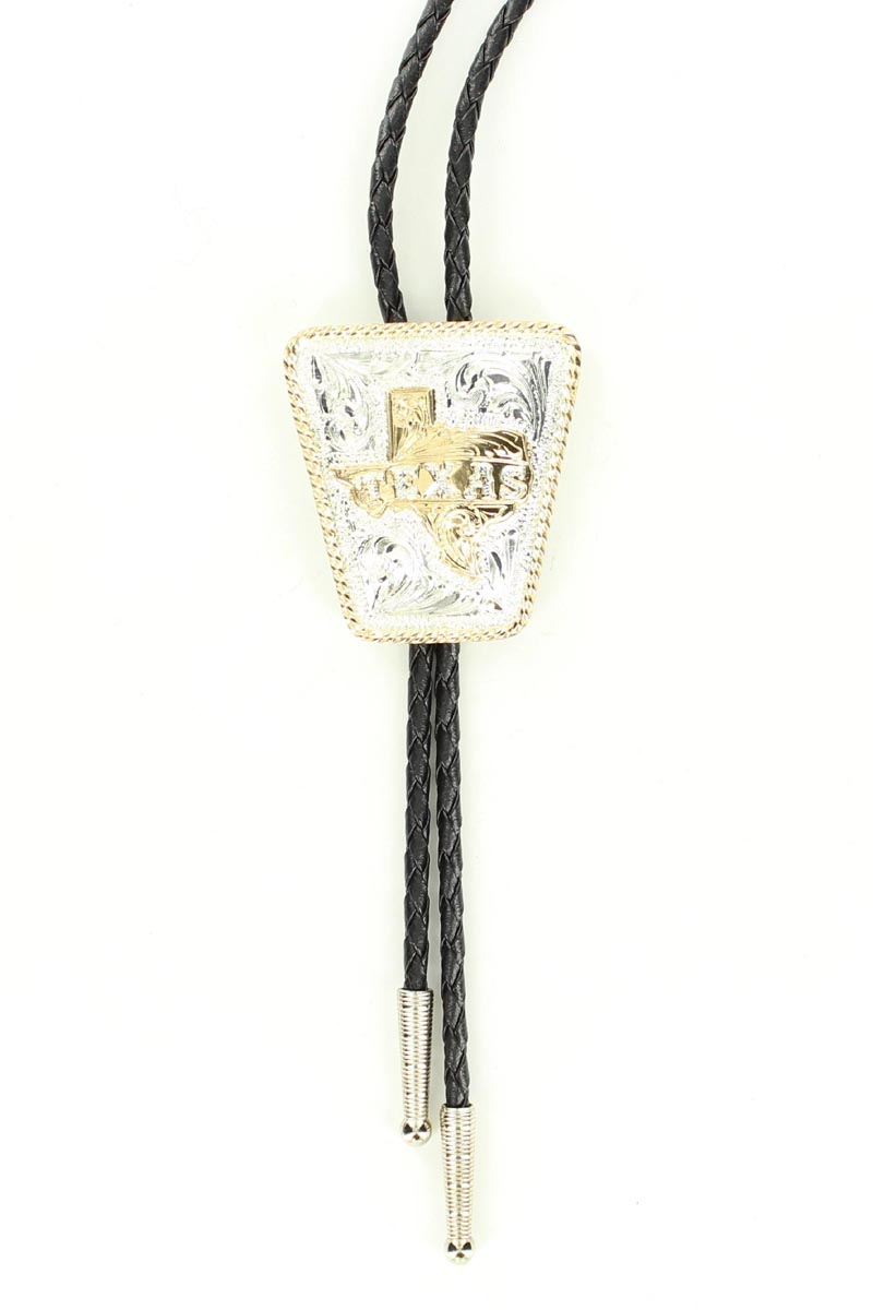 C10839 Texas Bolo, Sterling Silver Plated - 36 In.