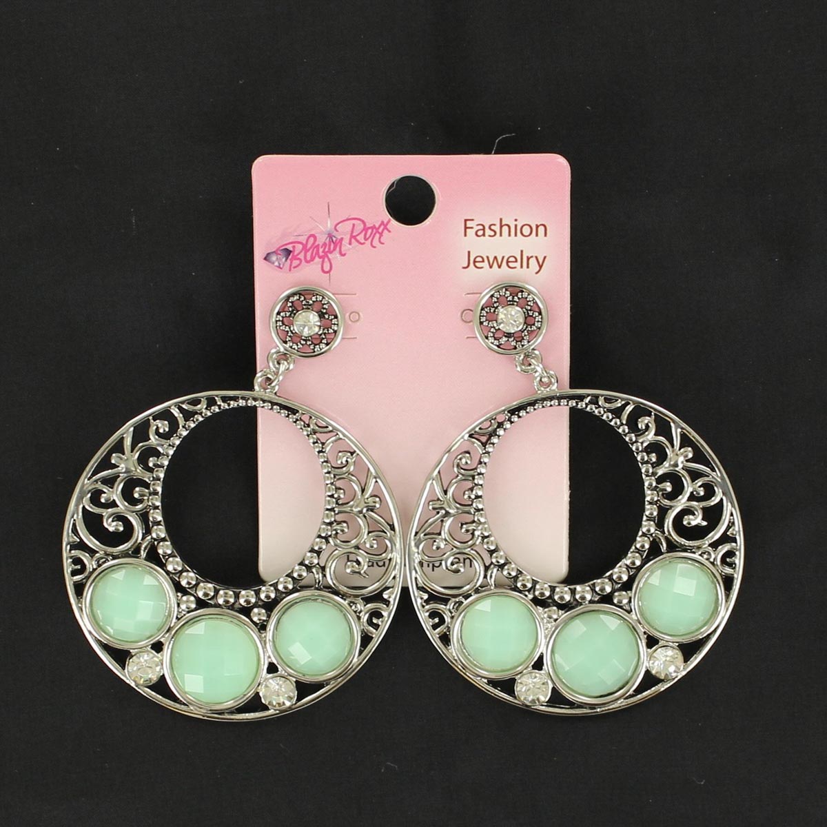 30350 Disc Earrings, Turquoise
