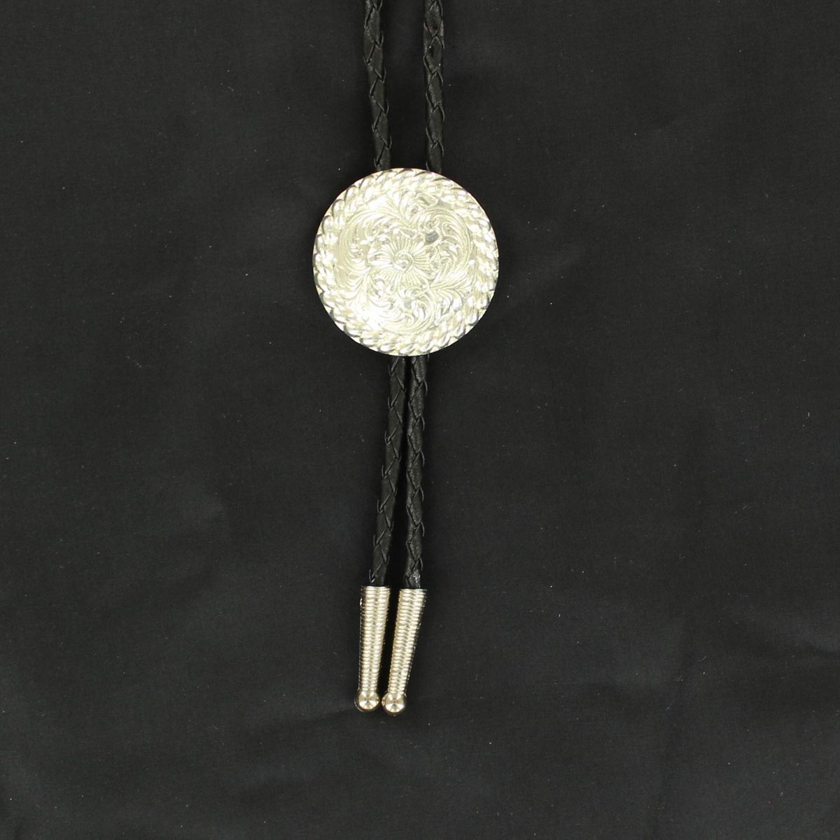 22162 Round Bolo Tie With Rope Edge - 36 In.