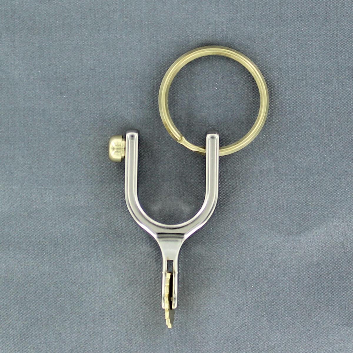 23002 Spur Key Ring, Silver - Small