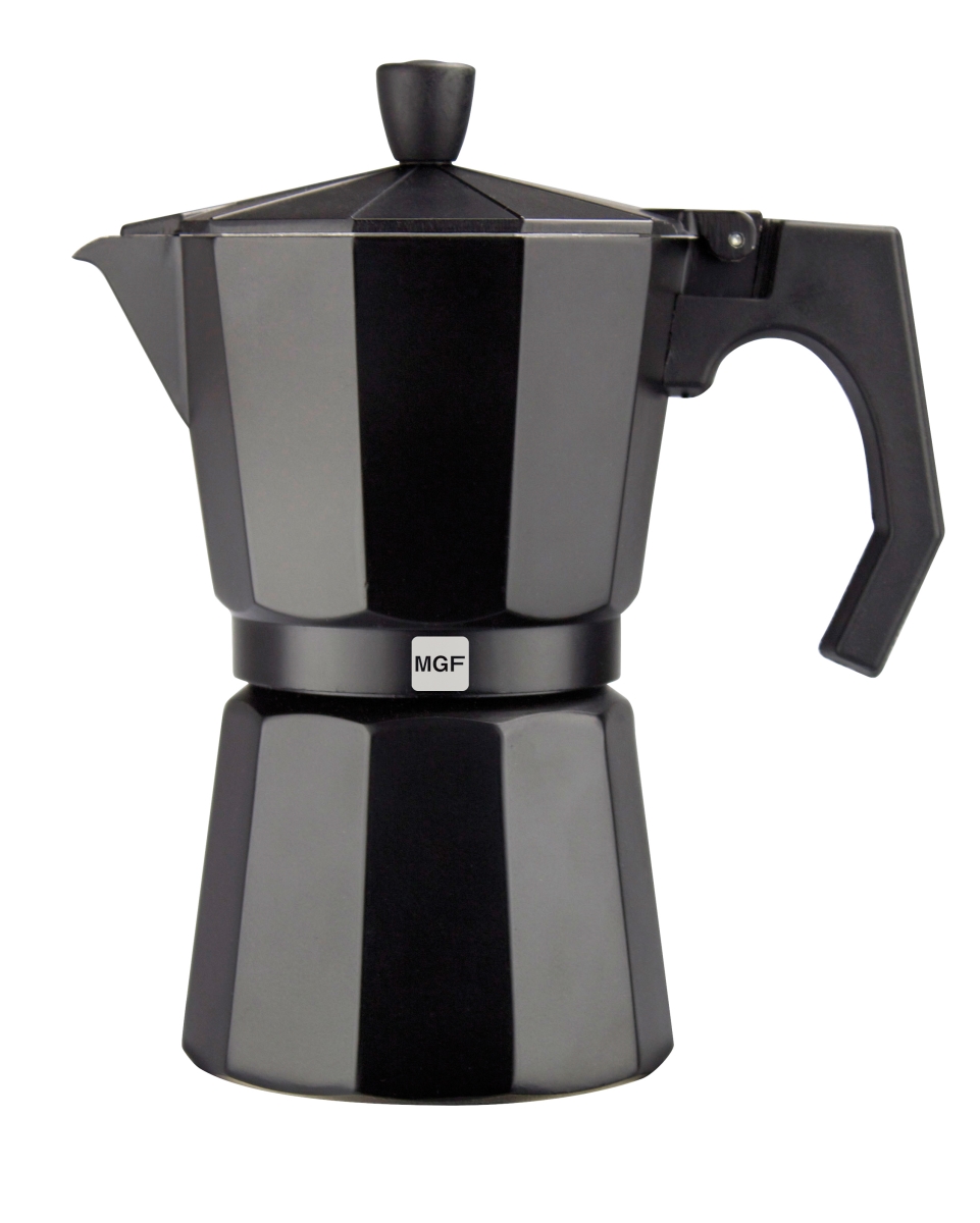 Kenia Aluminum Noir 6 Cups Coffee Maker