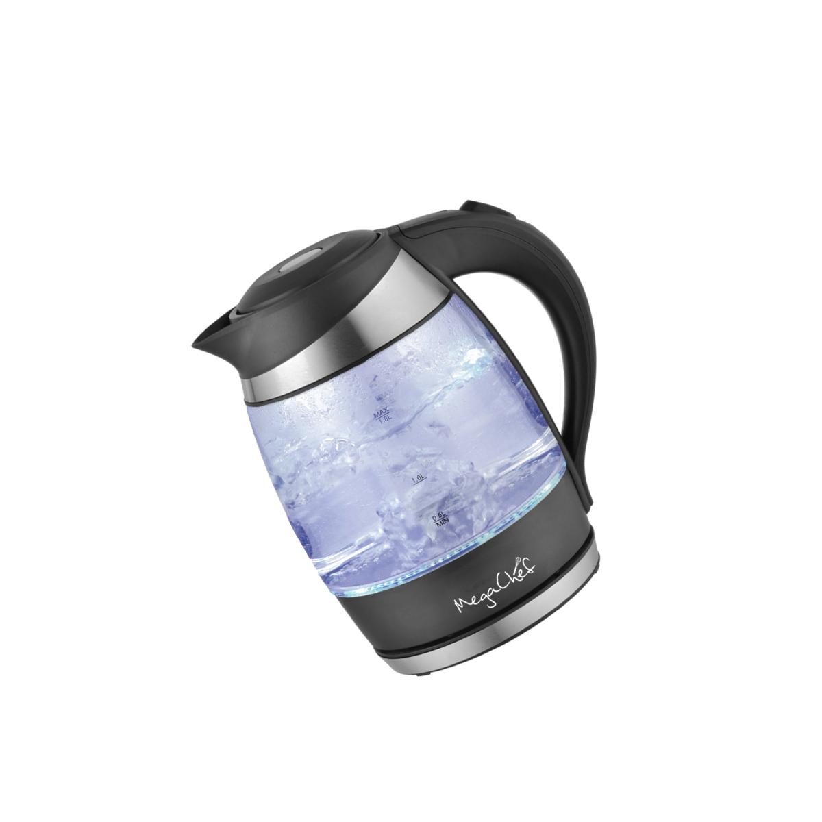 Picture of Megachef MGKTL-1757 1.8 Litre Glass & Stainless Steel Electric Tea Kettle