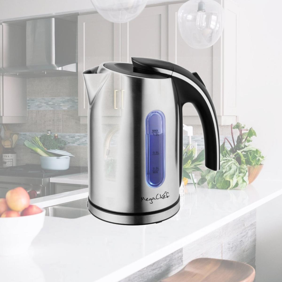 Picture of Megachef MGKTL-1215 1.2 Litre Stainless Steel Electric Tea Kettle