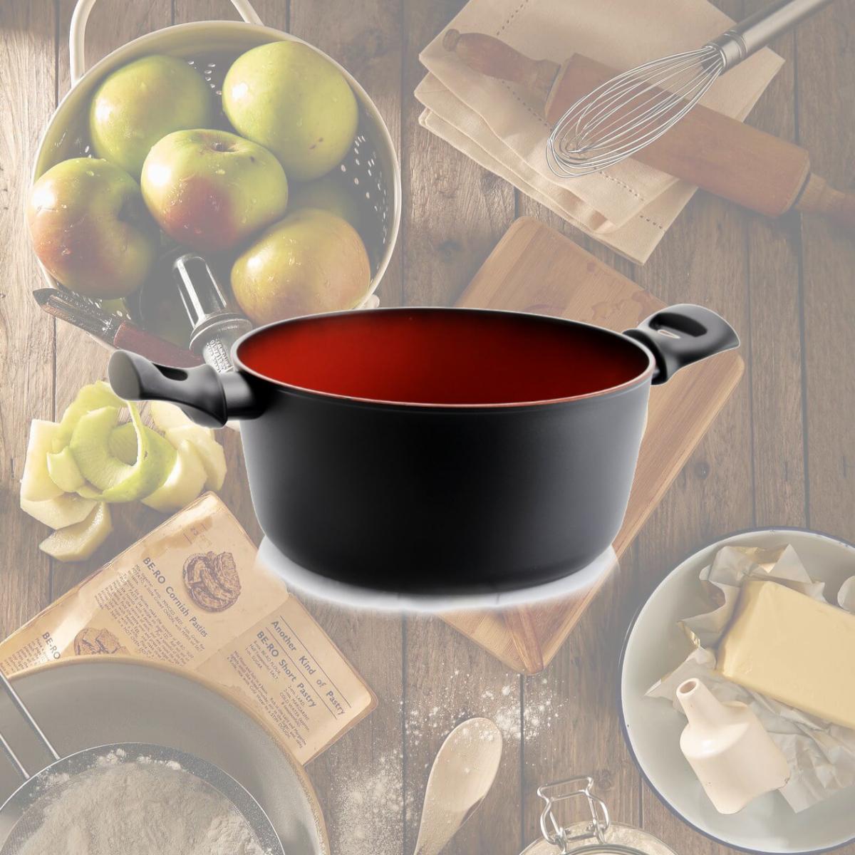 Picture of Tosca 80595.01 4.75 qt. Terra-Cotta Aluminum Nonstick Dutch Oven