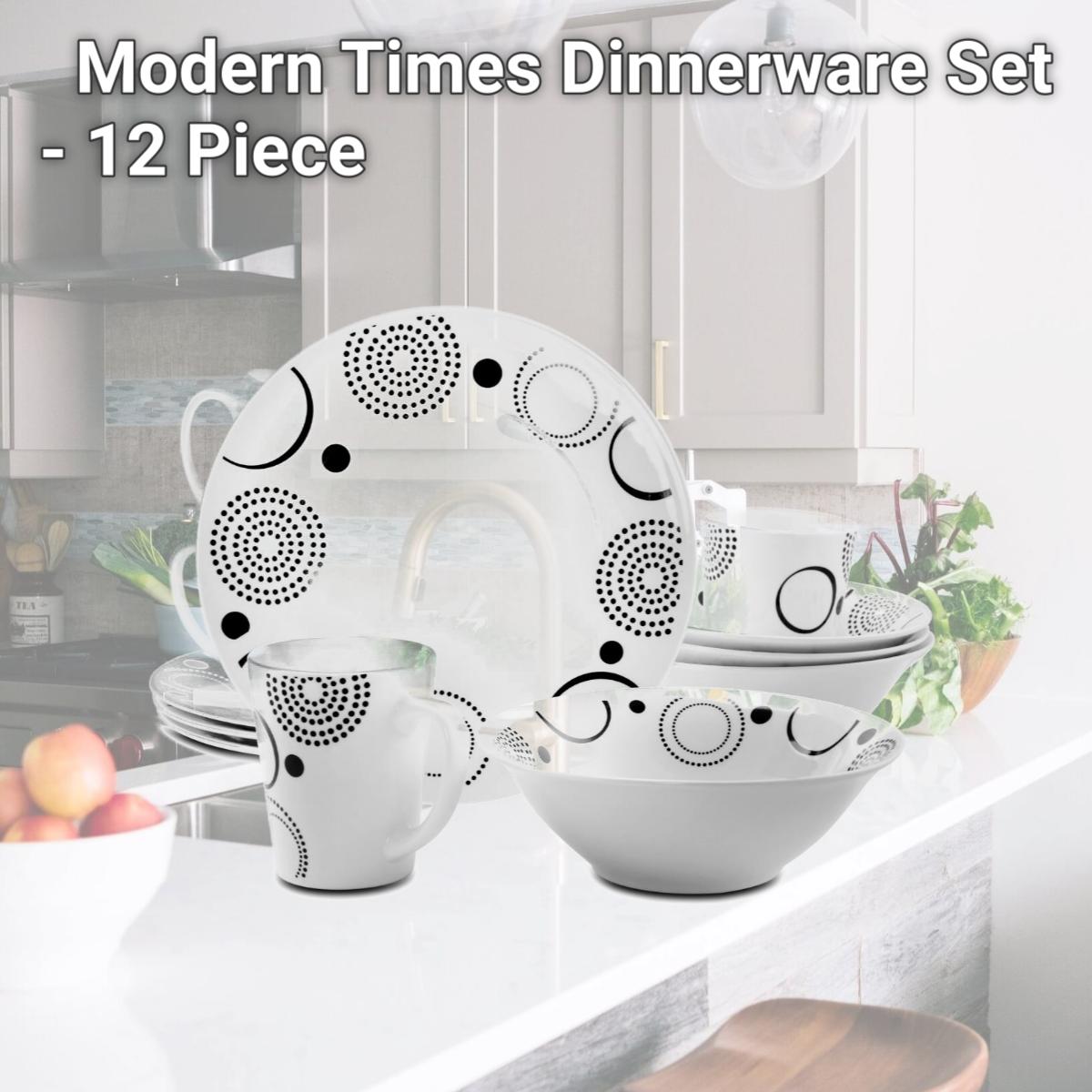 Picture of Gibson 94842.12 Modern Times Dinnerware Set - 12 Piece
