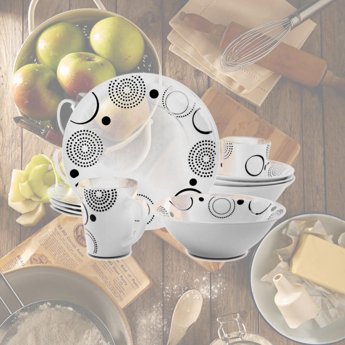 Picture of Gibson 94842.12 Modern Times Dinnerware Set - 12 Piece
