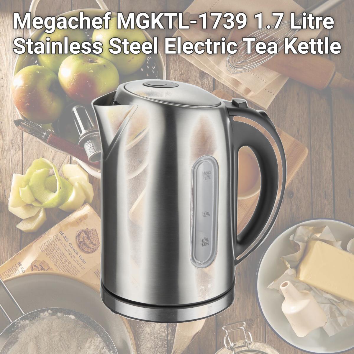 Picture of Megachef MGKTL-1739 1.7 Litre Stainless Steel Electric Tea Kettle