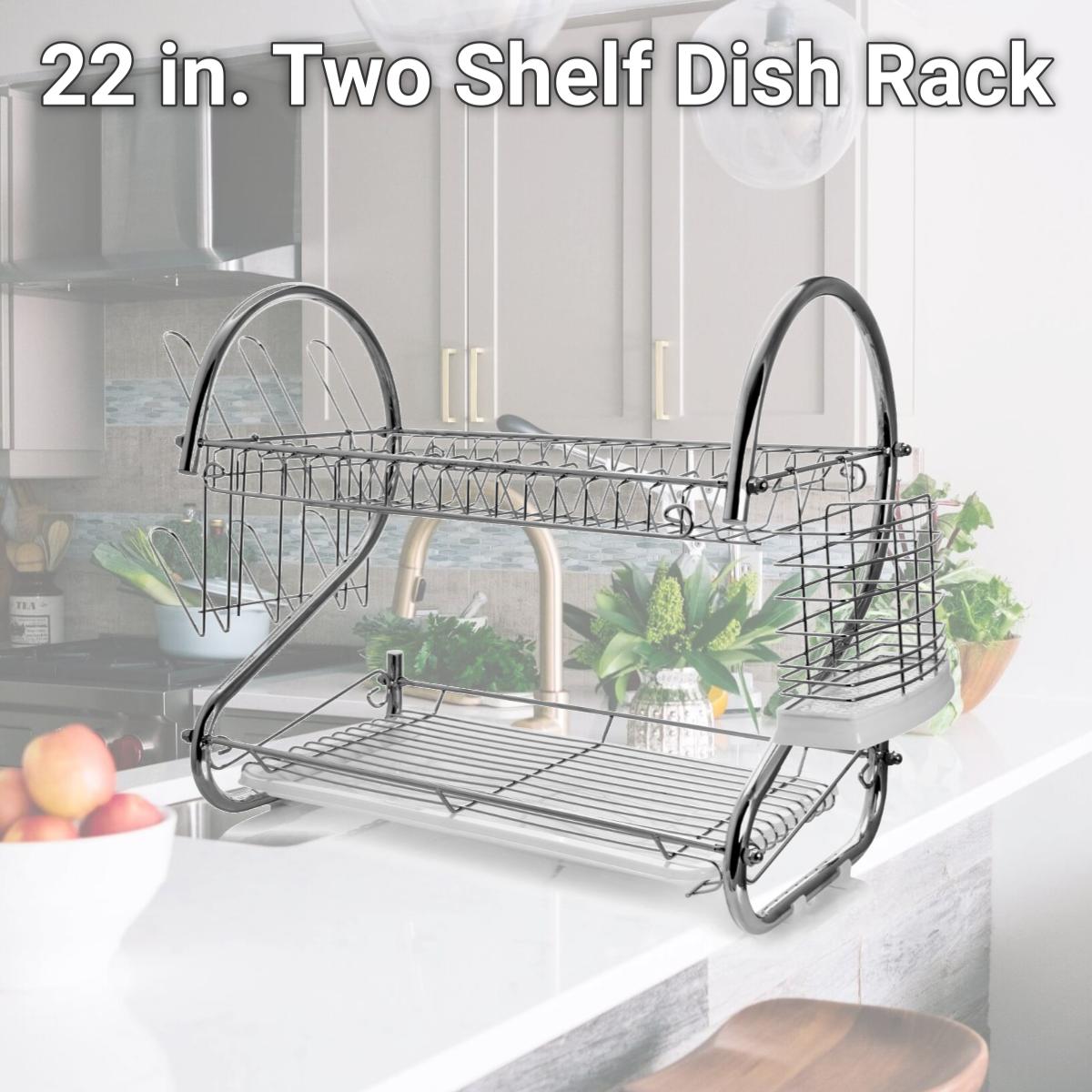 Picture of Megachef DR-117 22 in. Two Shelf Dish Rack