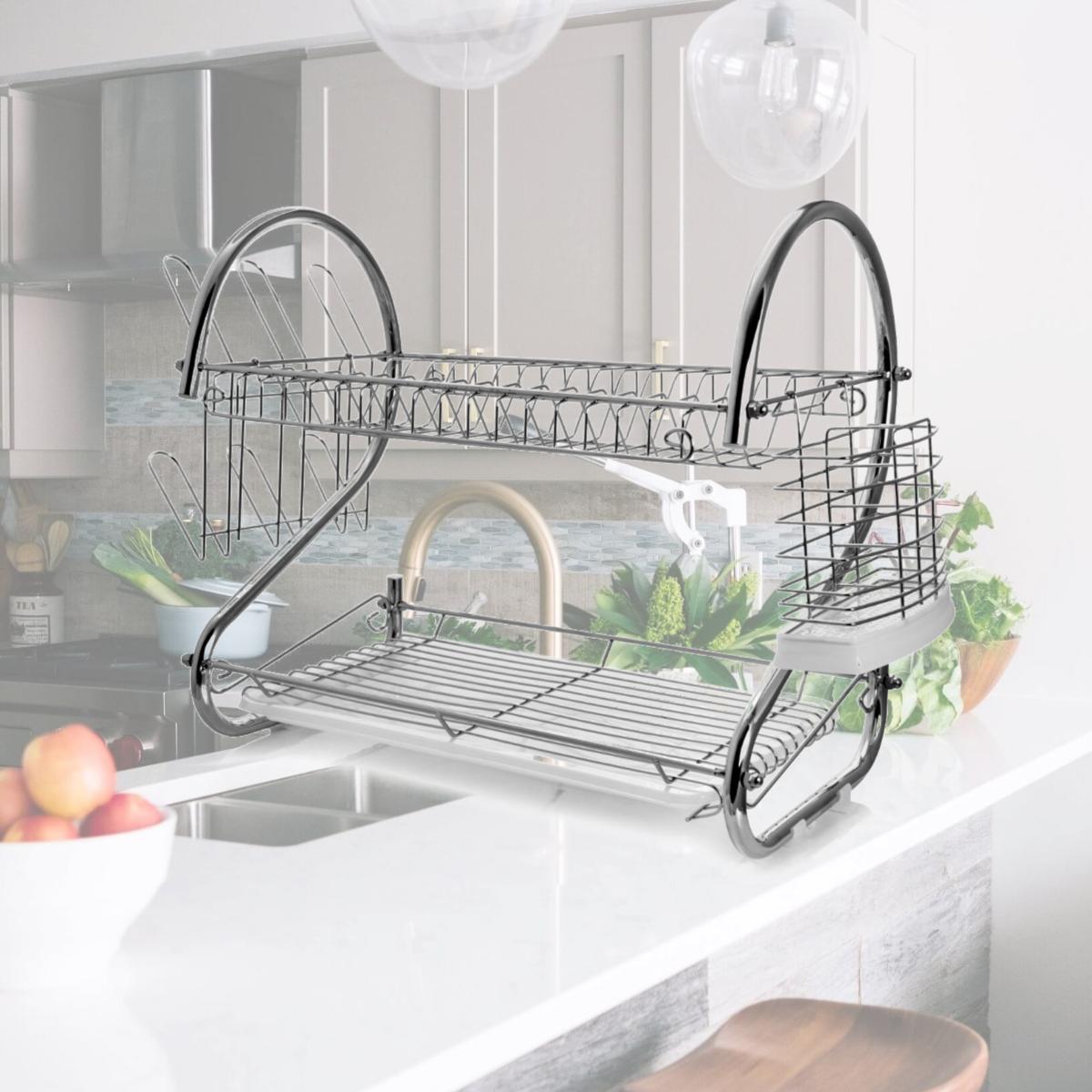 Picture of Megachef DR-117 22 in. Two Shelf Dish Rack