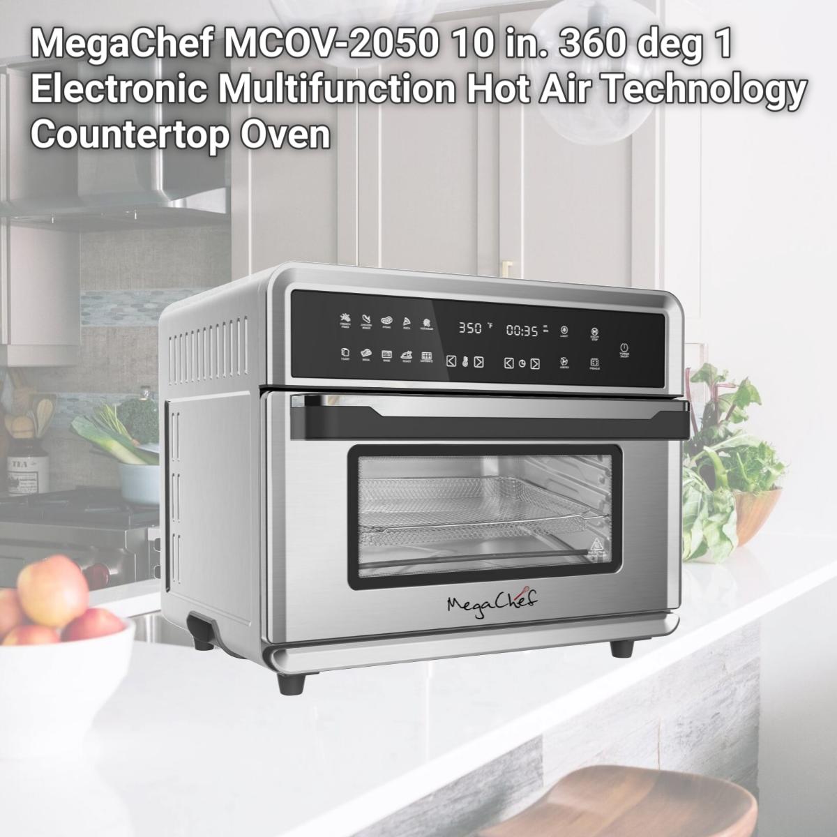 Picture of MegaChef MCOV-2050 10 in. 360 deg 1 Electronic Multifunction Hot Air Technology Countertop Oven
