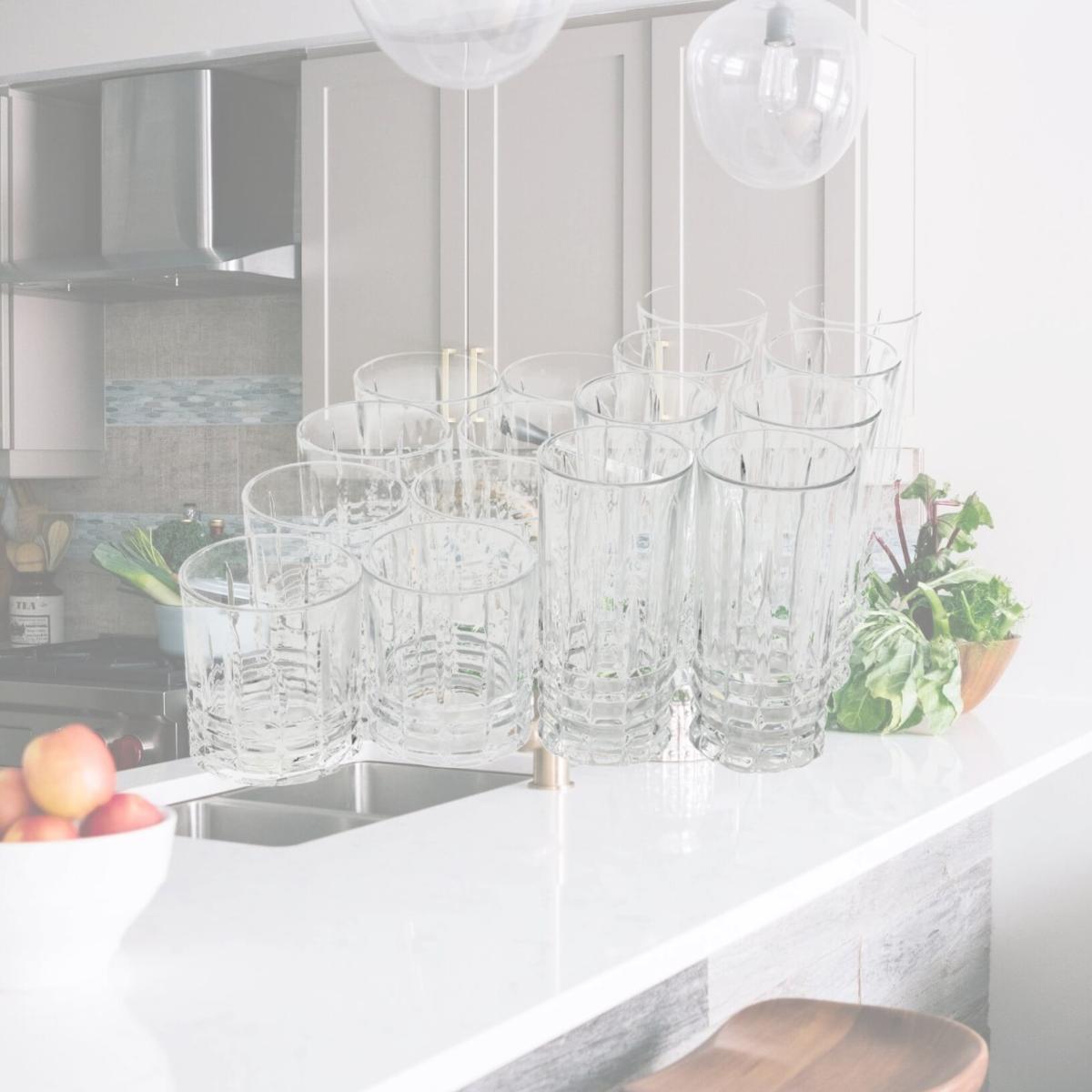 Picture of Gibson Home 116962.16 Jewelite Tumbler & Double Old Fashioned Glass Set - 16 Piece