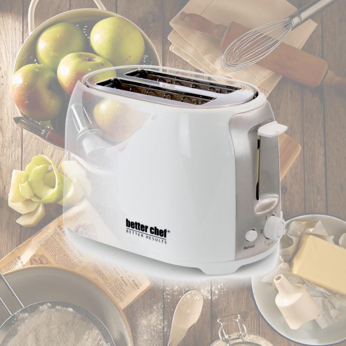 Picture of Better Chef IM-225W Cool Touch Wide-Slot Toaster, White