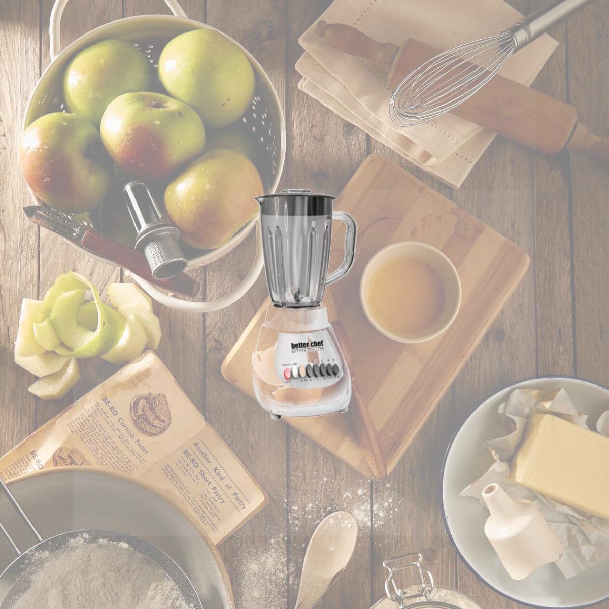 Picture of Better Chef IM-617GW 42 oz 10-Speed 350 Watt Glass Jar Blender, White & Silver
