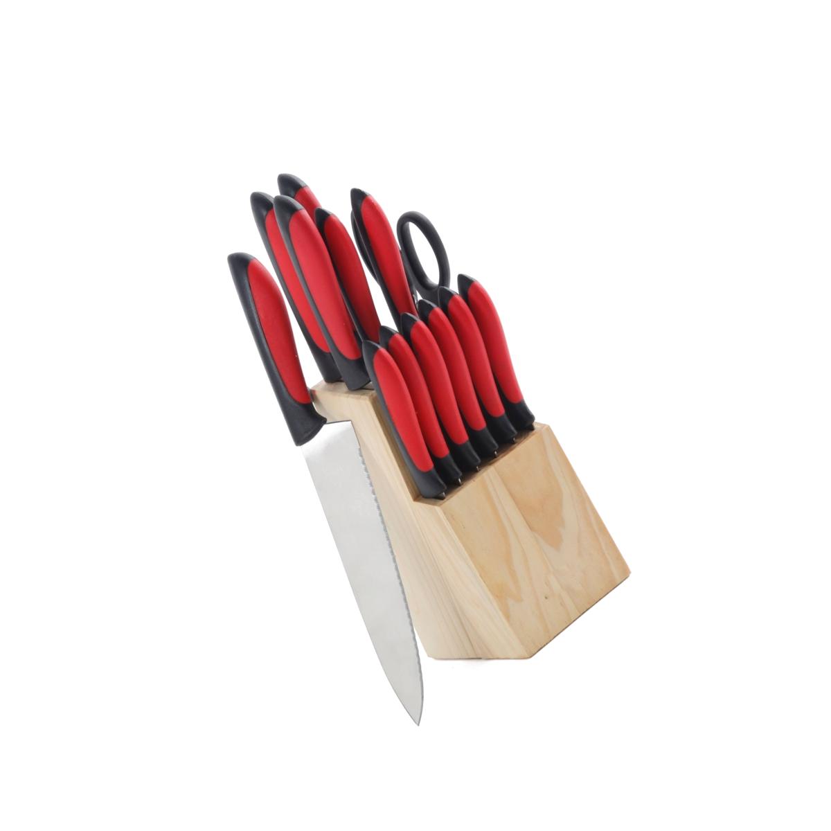 Picture of MegaChef MC-C51000 Cutlery Set, Red - 14 Piece