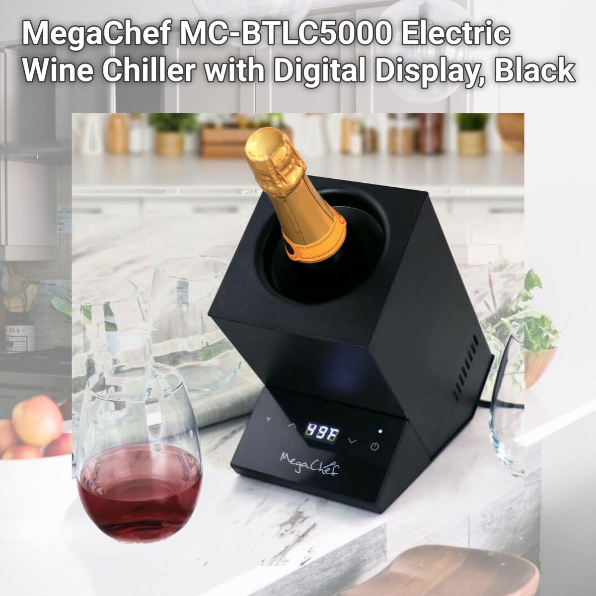 Picture of MegaChef MC-BTLC5000 Electric Wine Chiller with Digital Display, Black