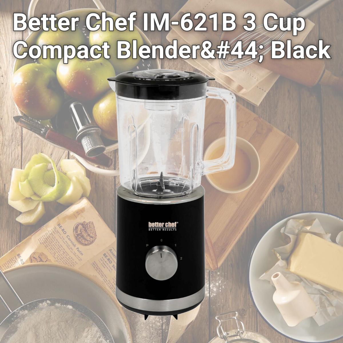 Picture of Better Chef IM-621B 3 Cup Compact Blender, Black