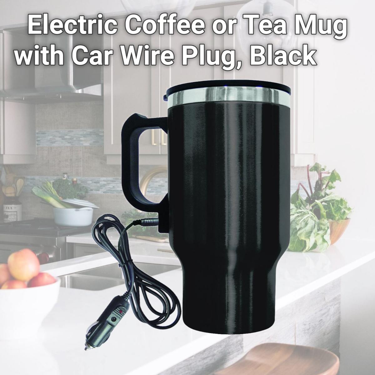 Picture of Brentwood CMB-16B Electric Coffee or Tea Mug with Car Wire Plug, Black