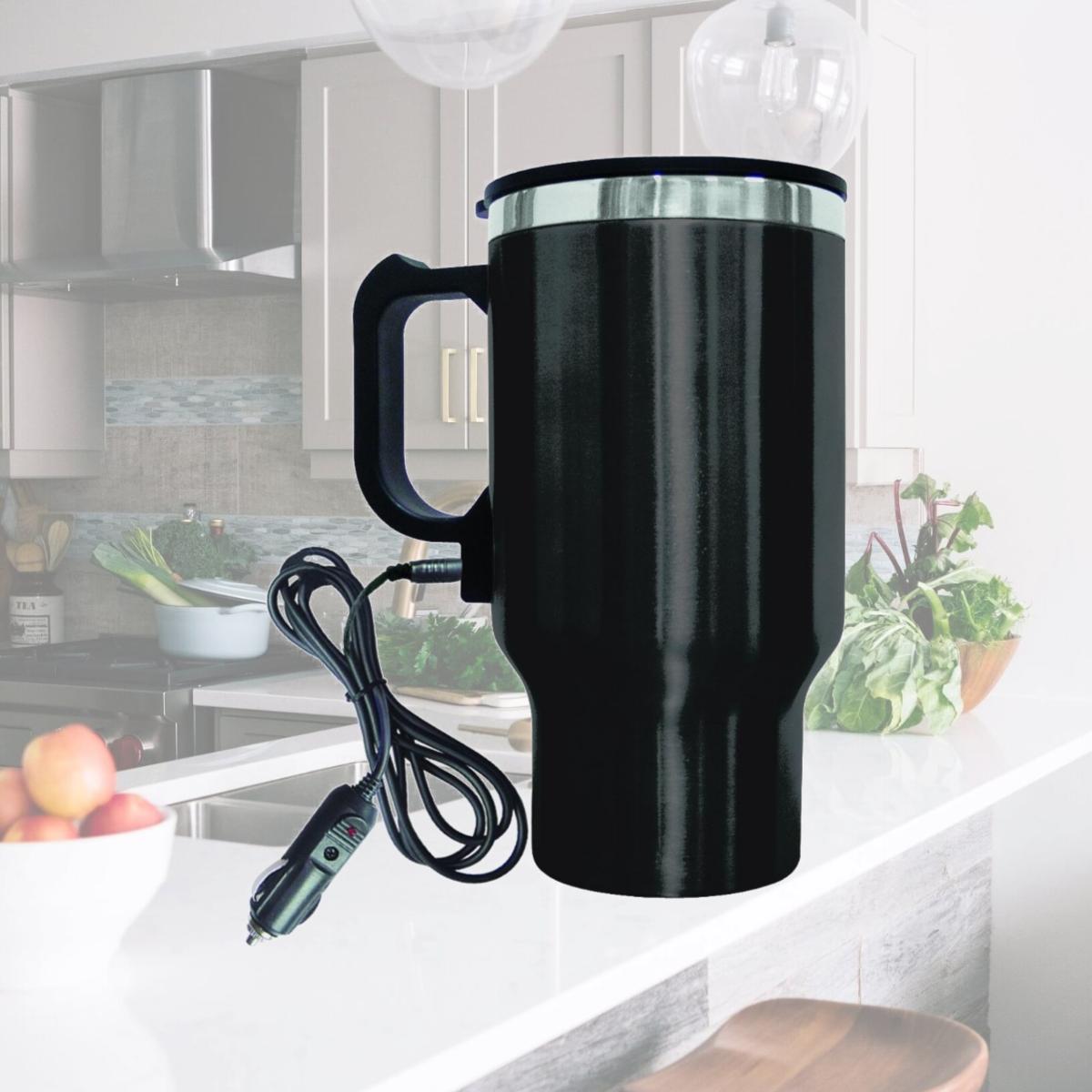 Picture of Brentwood CMB-16B Electric Coffee or Tea Mug with Car Wire Plug, Black