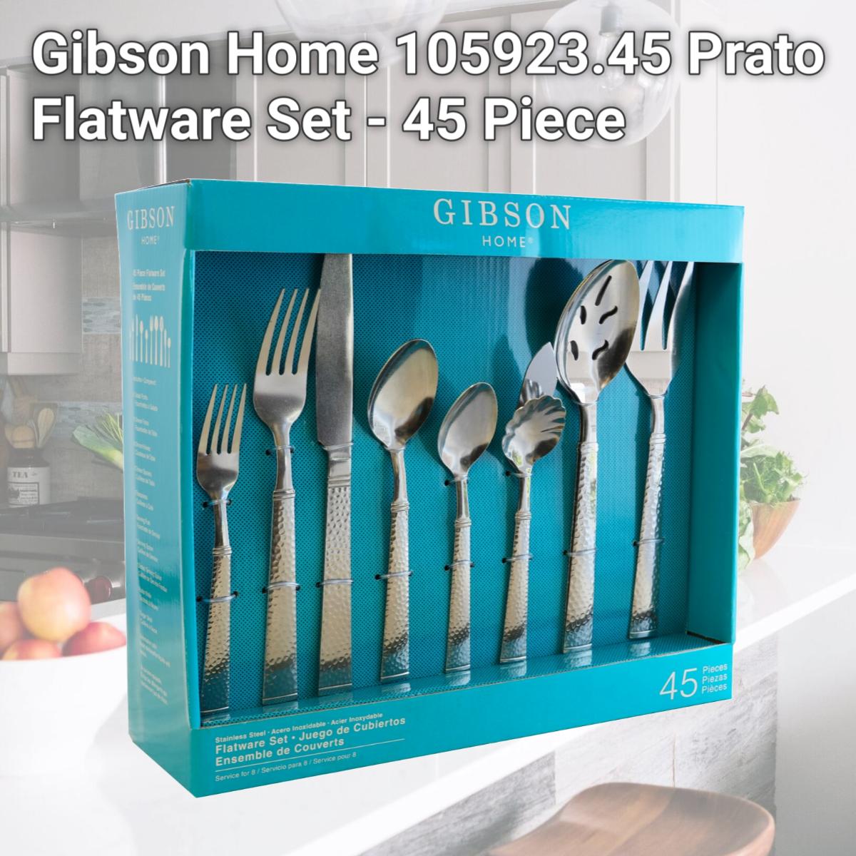 Picture of Gibson Home 105923.45 Prato Flatware Set - 45 Piece