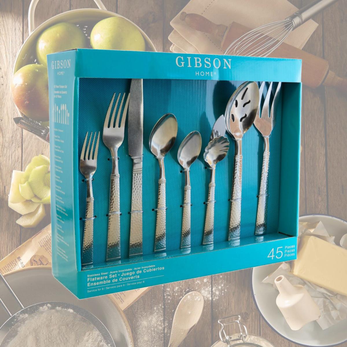 Picture of Gibson Home 105923.45 Prato Flatware Set - 45 Piece