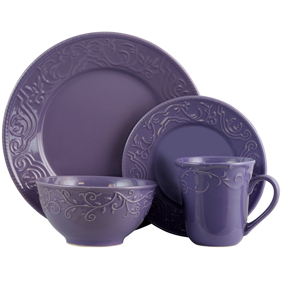 Lilac Fields 16-piece Dinnerware Set