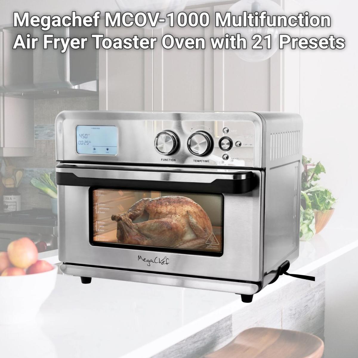 Picture of Megachef MCOV-1000 Multifunction Air Fryer Toaster Oven with 21 Presets