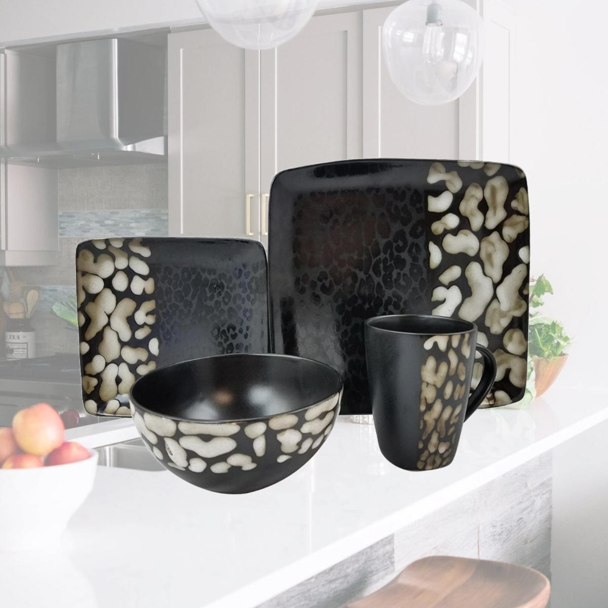 Picture of Elama ELM-SAVANNAH Savannah 16 Piece Stoneware Dinnerware Set