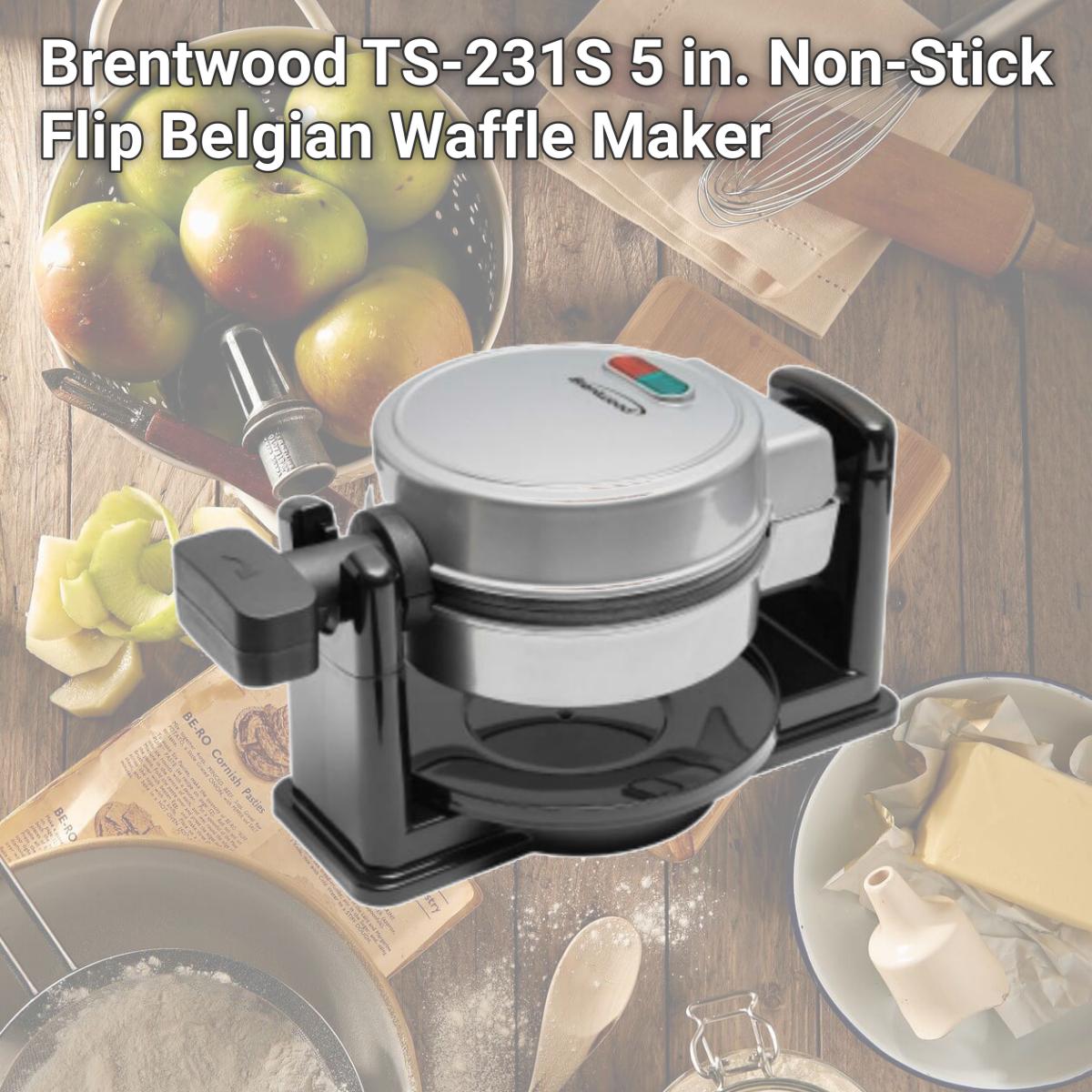 Picture of Brentwood TS-231S 5 in. Non-Stick Flip Belgian Waffle Maker