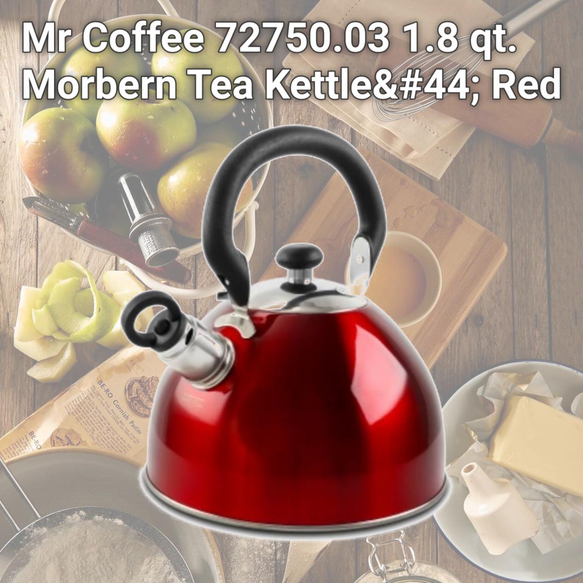 Picture of Mr Coffee 72750.03 1.8 qt. Morbern Tea Kettle, Red