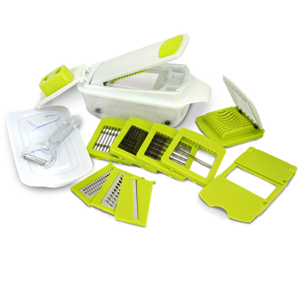 8-in-1 Multi-use Slicer Dicer And Chopper With Interchangeable Blades