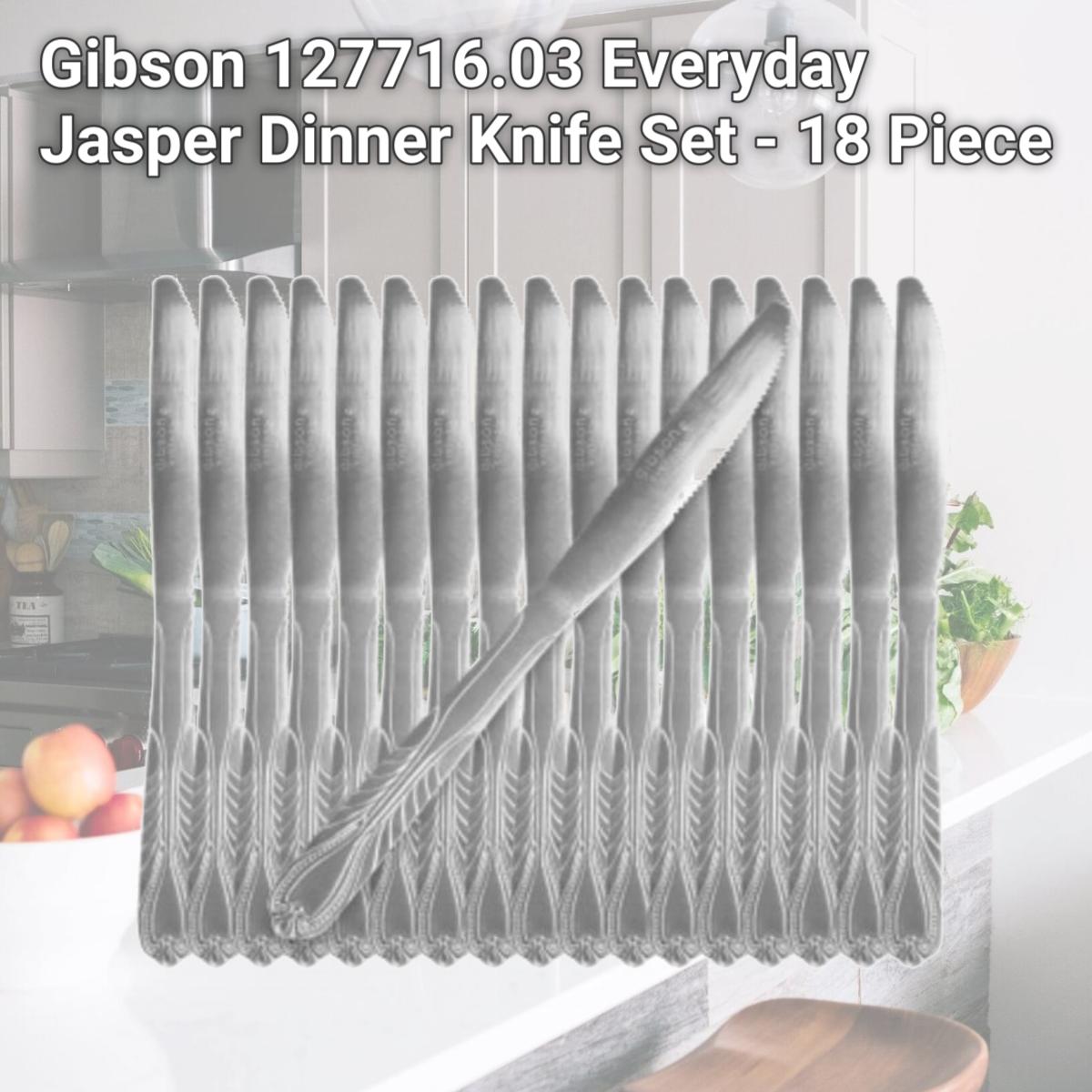 Picture of Gibson 127716.03 Everyday Jasper Dinner Knife Set - 18 Piece