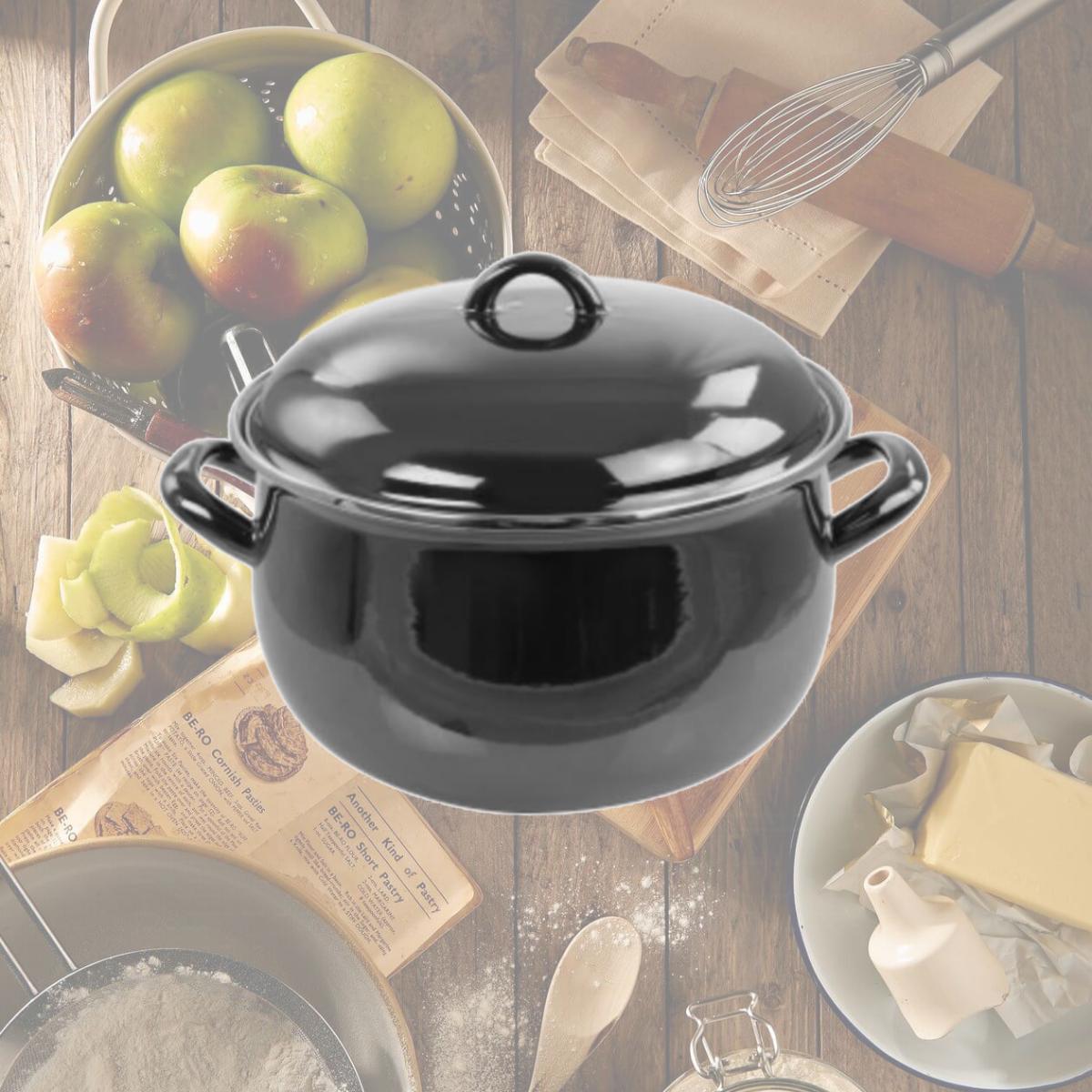 Picture of Gibson 129984.02 6.5 qt. Steel Casserole with Lid