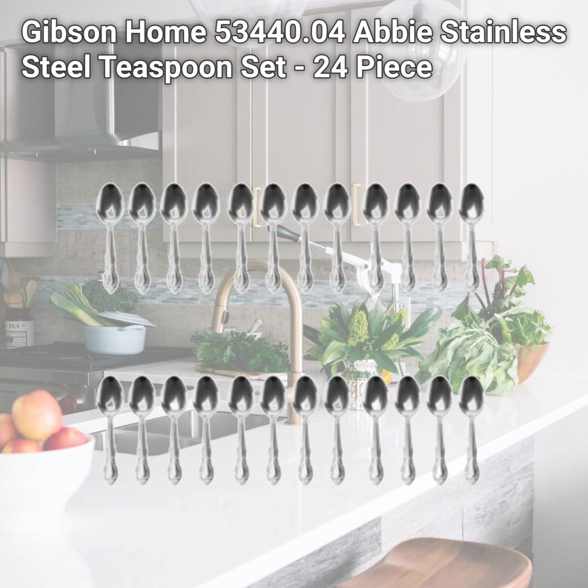 Picture of Gibson Home 53440.04 Abbie Stainless Steel Teaspoon Set - 24 Piece