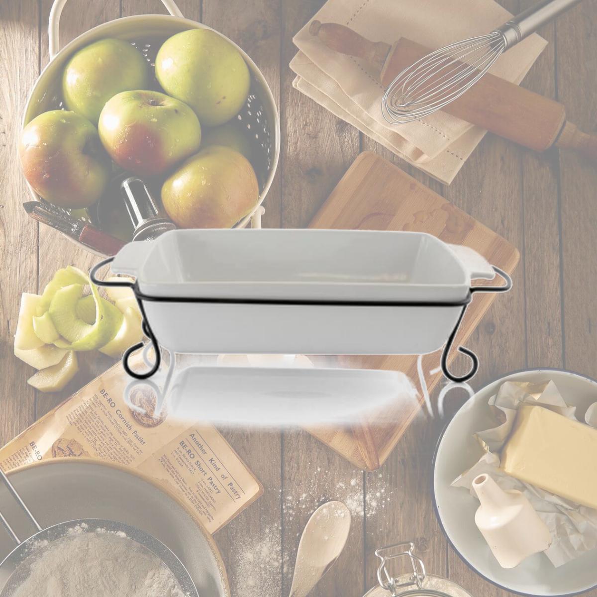 Picture of Gibson Elite 124391.02 15.5 in. Rectangle Sto are Bakeware with Metal Rack - 2 Piece
