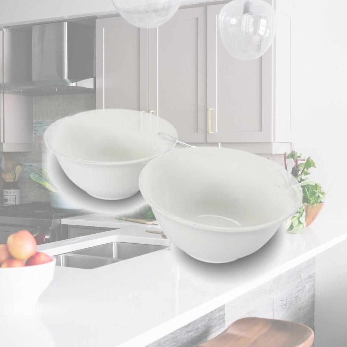 Picture of Gibson Home 122924.02 7.5 in. Ceramic All-Purpose Round Bowl Set, White - 2 Piece