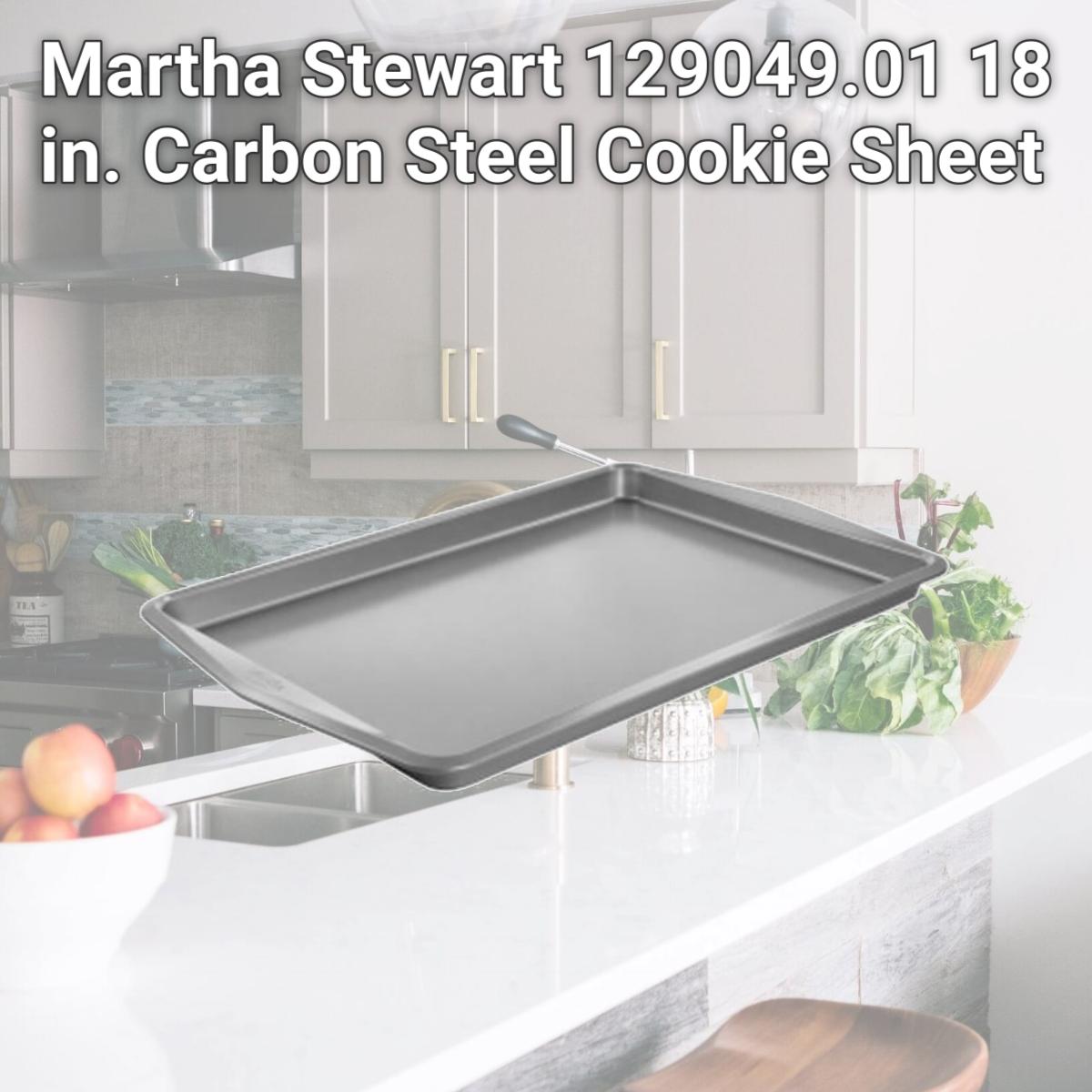 Picture of Martha Stewart 129049.01 18 in. Carbon Steel Cookie Sheet