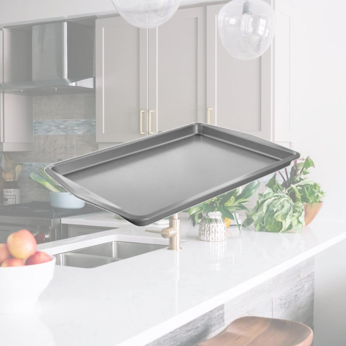 Picture of Martha Stewart 129049.01 18 in. Carbon Steel Cookie Sheet
