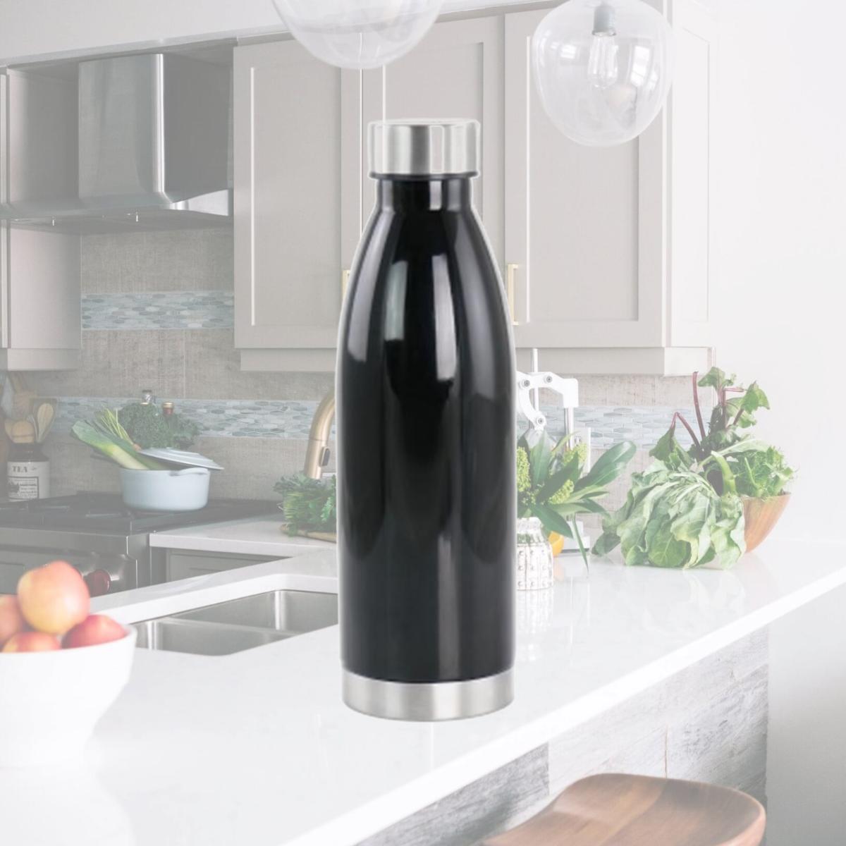 Picture of Gibson Home 136612.01 23 oz Dunneally Plastic Water Bottle with Lid, Black