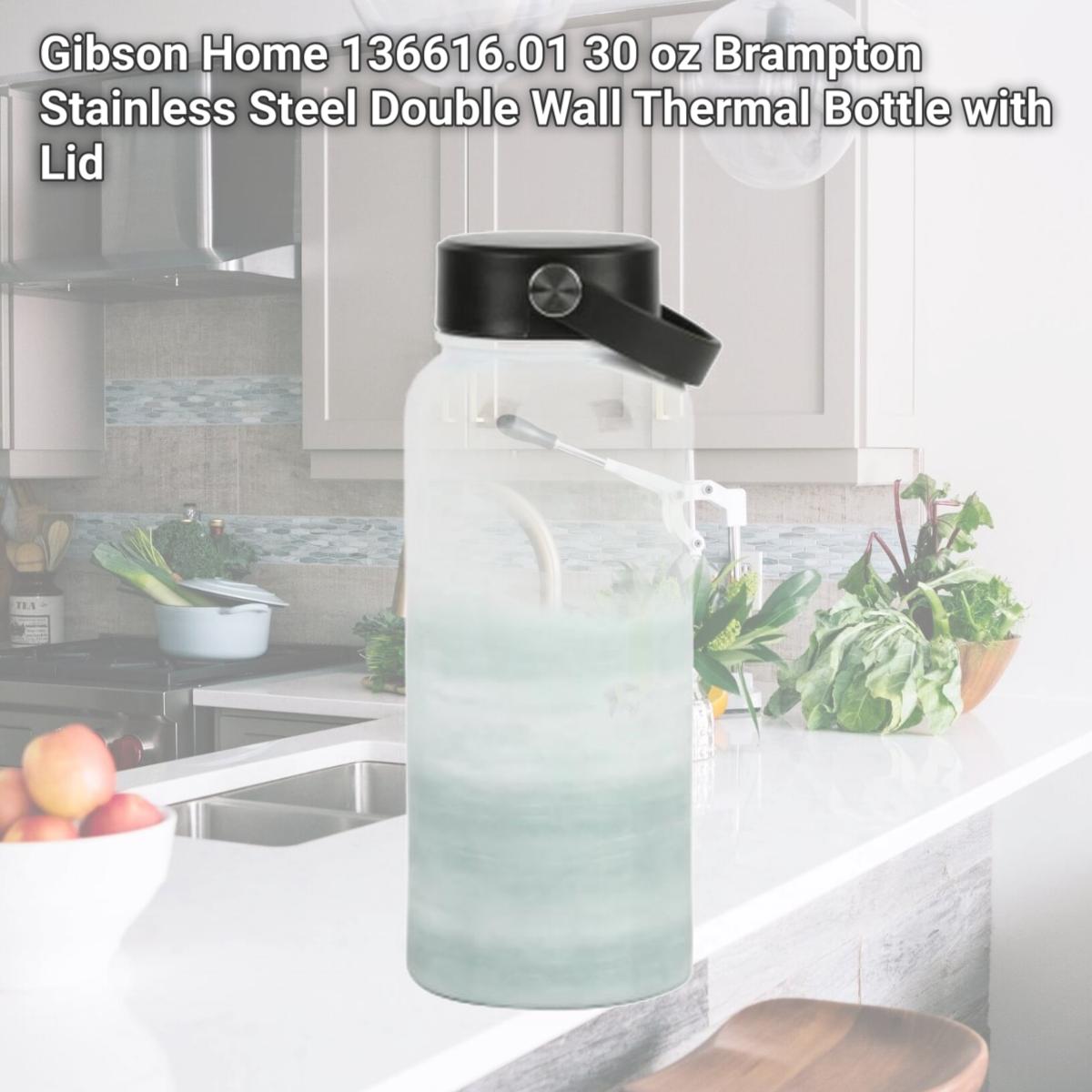 Picture of Gibson Home 136616.01 30 oz Brampton Stainless Steel Double Wall Thermal Bottle with Lid