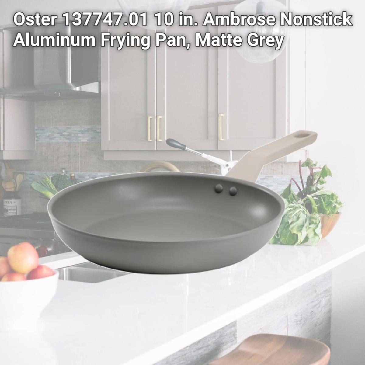 Picture of Oster 137747.01 10 in. Ambrose Nonstick Aluminum Frying Pan, Matte Grey
