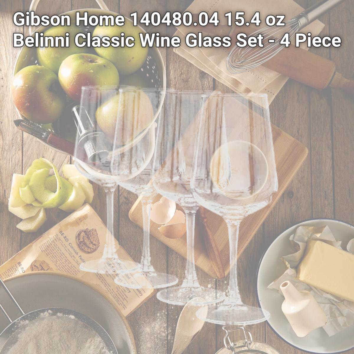 Picture of Gibson Home 140480.04 15.4 oz Belinni Classic Wine Glass Set - 4 Piece