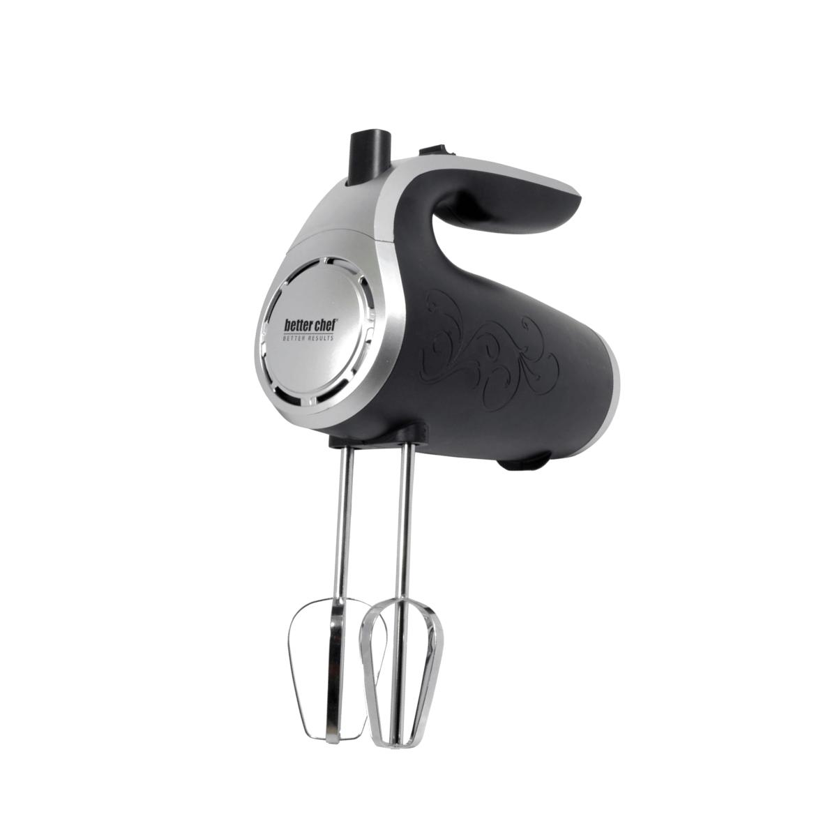 Picture of Better Chef IM-814B 5 Speed 150 Watt Hand Mixer with Silver Accents, Black