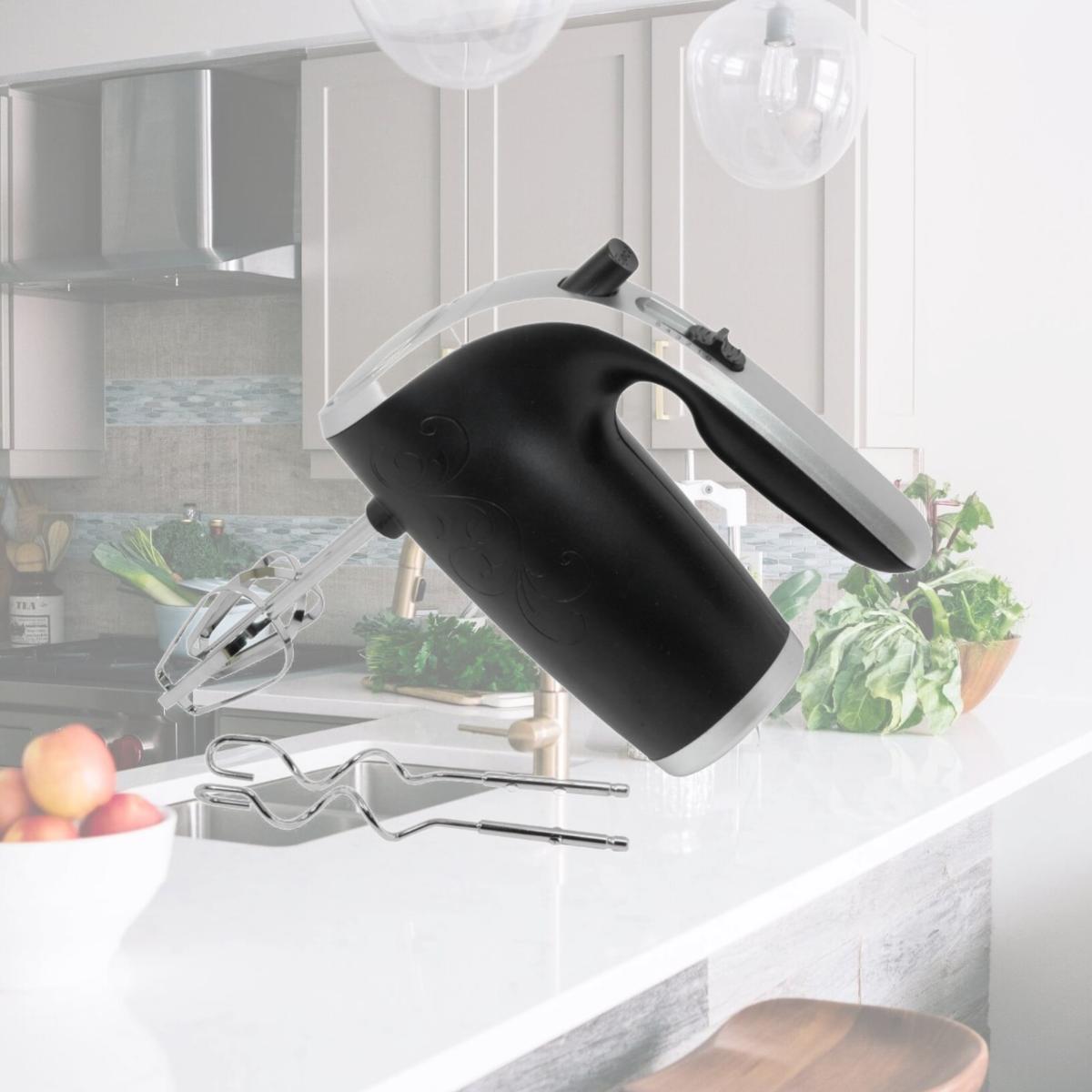 Picture of Better Chef IM-814B 5 Speed 150 Watt Hand Mixer with Silver Accents, Black