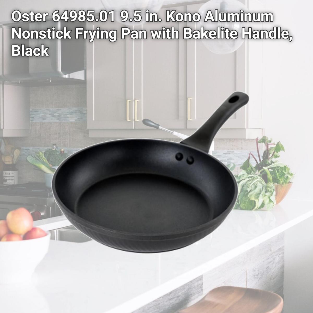 Picture of Oster 64985.01 9.5 in. Kono Aluminum Nonstick Frying Pan with Bakelite Handle, Black