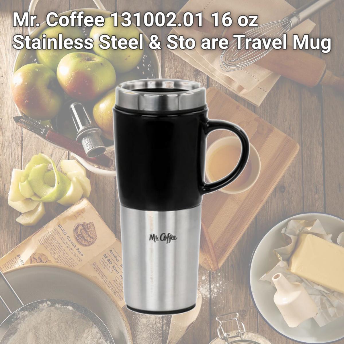 Picture of Mr. Coffee 131002.01 16 oz Stainless Steel & Sto are Travel Mug