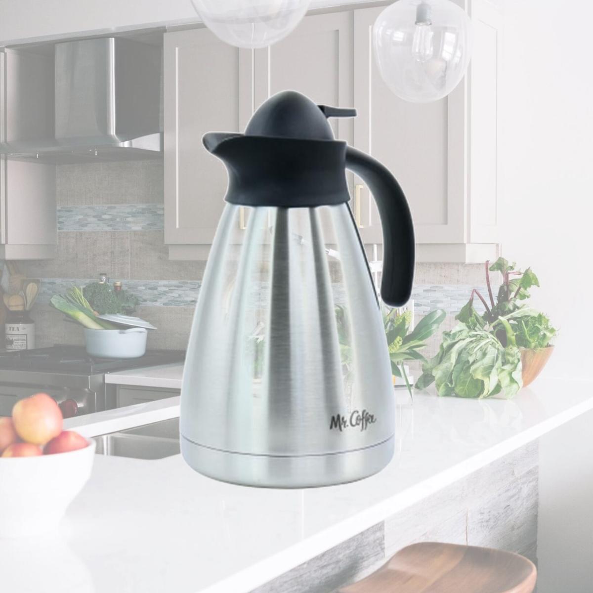 Picture of Mr. Coffee 127072.01 1 qt. Olympia Insulated Stainless Steel Thermal Coffee Pot