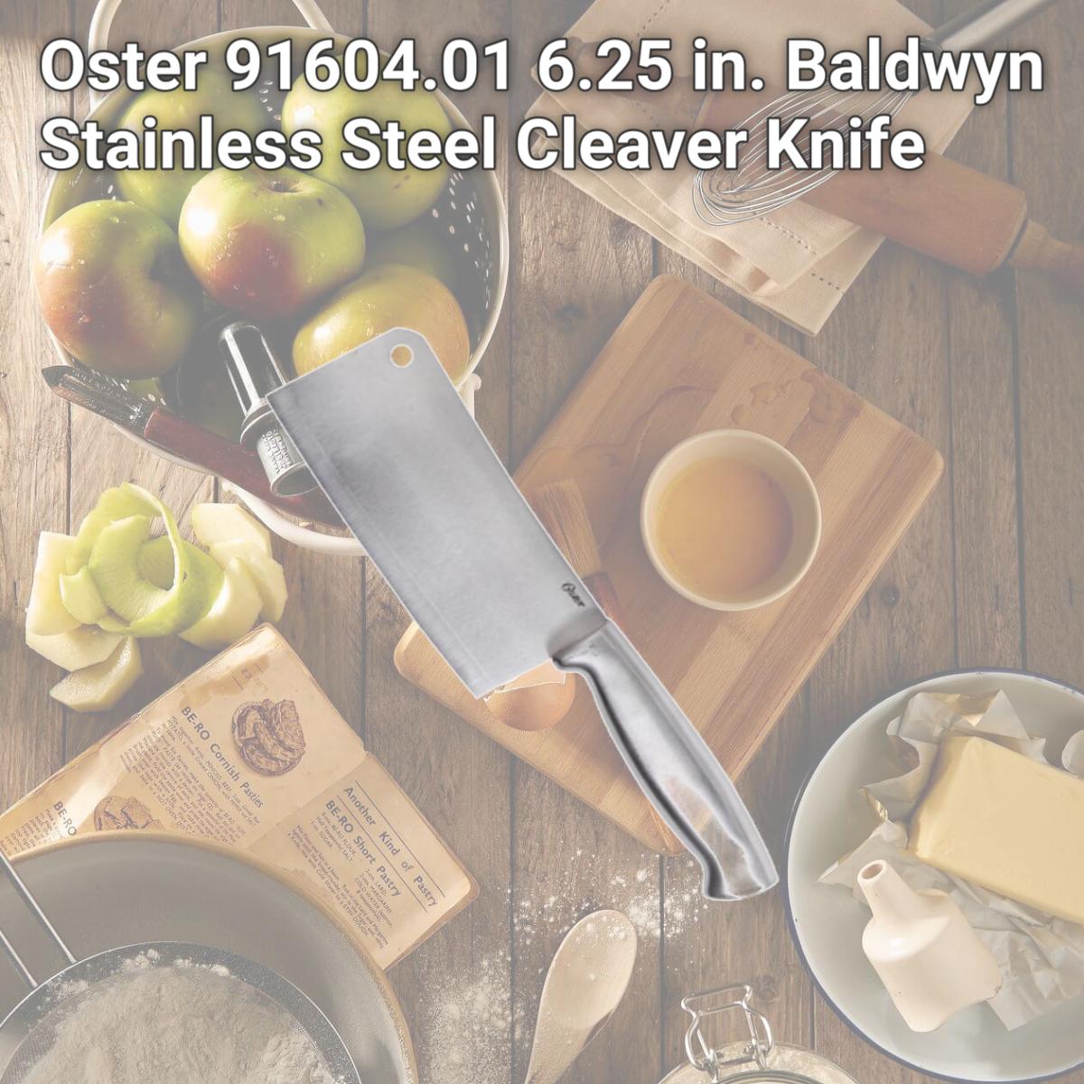 Picture of Oster 91604.01 6.25 in. Baldwyn Stainless Steel Cleaver Knife
