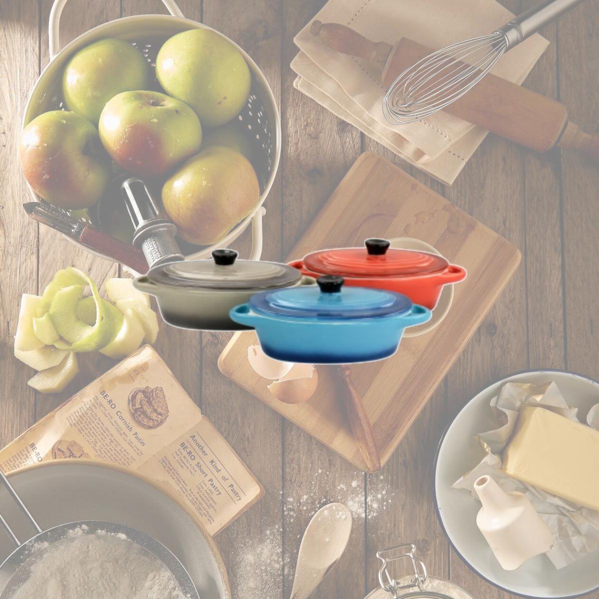 Picture of Crock Pot 138990.02 6.7 oz Wexford Sto are Mini Oval Casserole Set, Assorted Color - 3 Piece