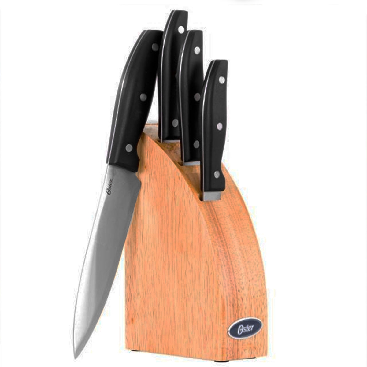 62377.05 5 Piece Granger Cutlery Set With Halfmoon Natural Wood Block