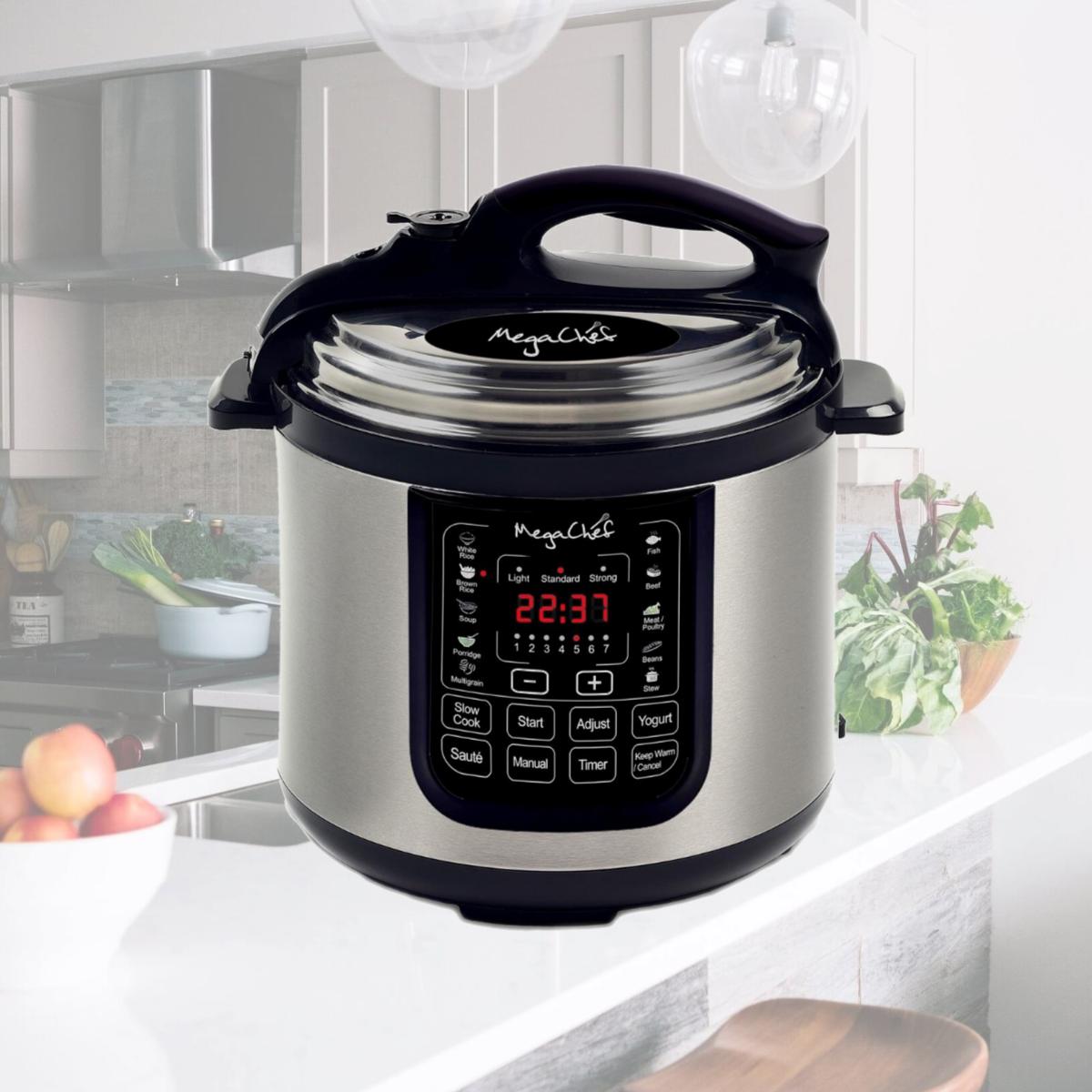 Picture of Megachef MCPR120A 8 qt Digital Pressure Cooker with 13 Pre-set Multi Function Features